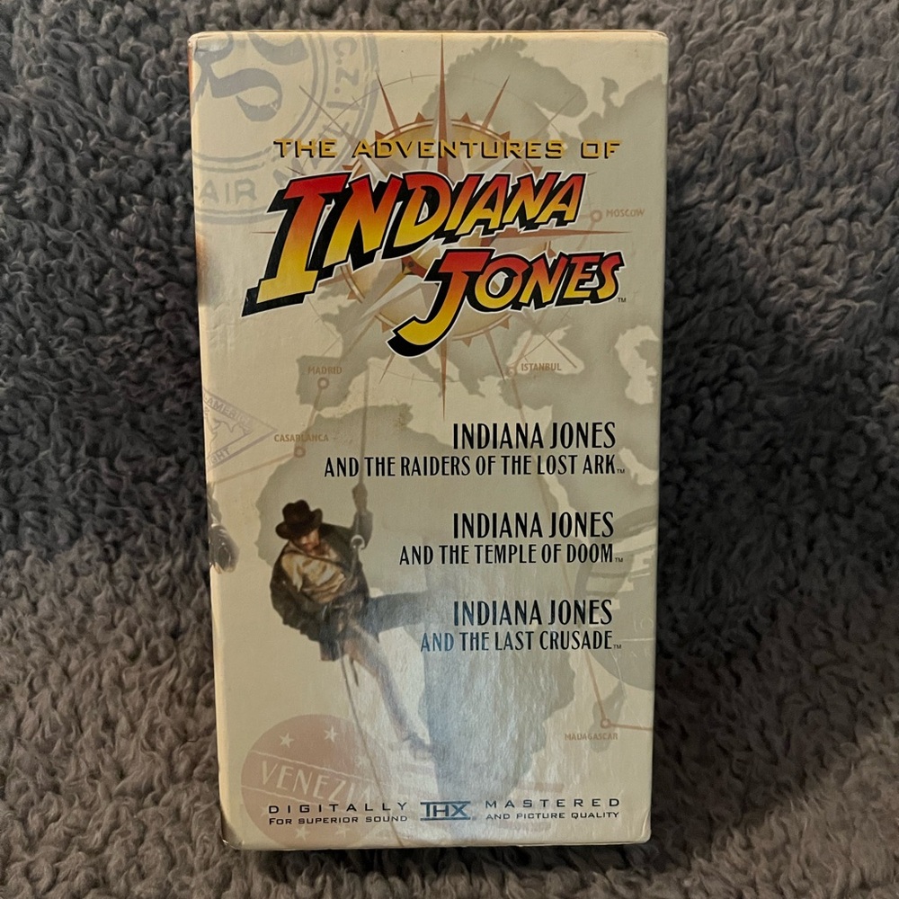Indiana Jones‎ Trilogy VHS Box Set- Collectable- RARE